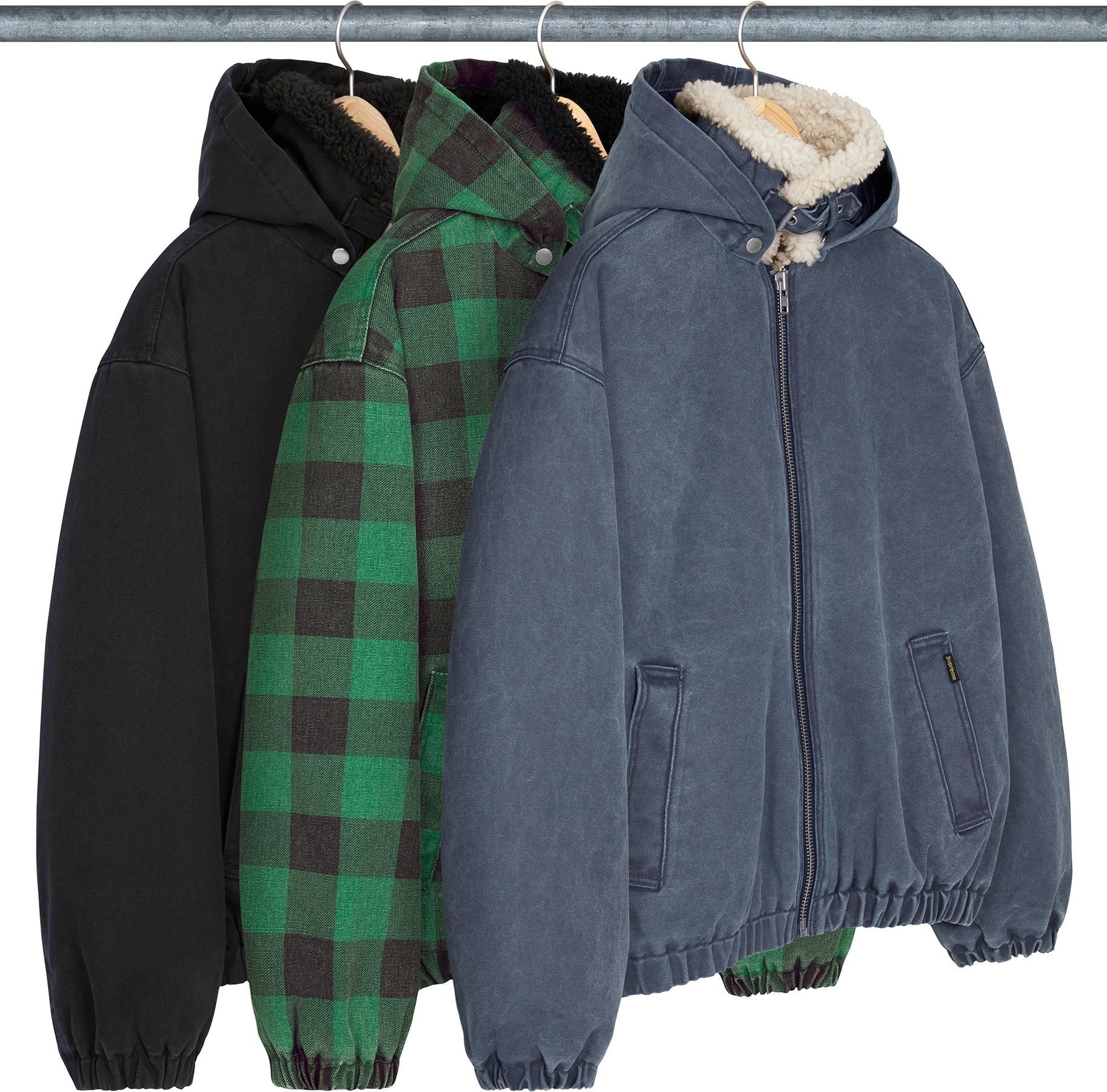 Faux Shearling Lined Bomber Jacket